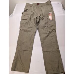 Wrangler Workwear Men's 38/34 Ranger Cargo Pants Mens Khaki Ripstop Cotton